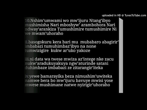 Turirimbe ind 10 gush. Nshime umwami wo mu ijuru.