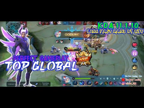 GAMEPLAY TOP 1 GLOBAL LING - RYU