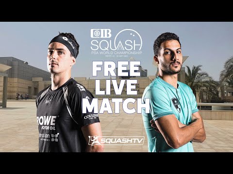 Coll v Hesham - PSA World Championships Cairo 2022 - Rd 3 - FREE FULL MATCH
