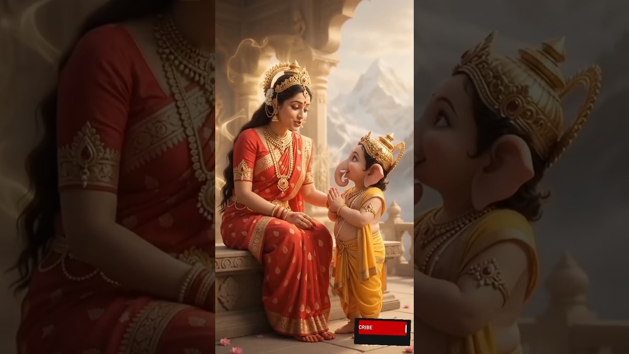 माँ पार्वती और गणेश जी का अद्भुत प्रेम ❤️🙏 | Ganesh Ji & Mata Parvati | Bhakti Shorts