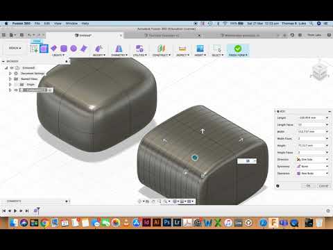 Fusion 360 - Freeform modelling with base shapes Part 1