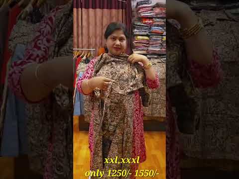  Ranisha boutique. Kolkata.Xxl,3xl sizes. Summer spacial Cotton Kurtis. Ajrakh.Kalamkari.