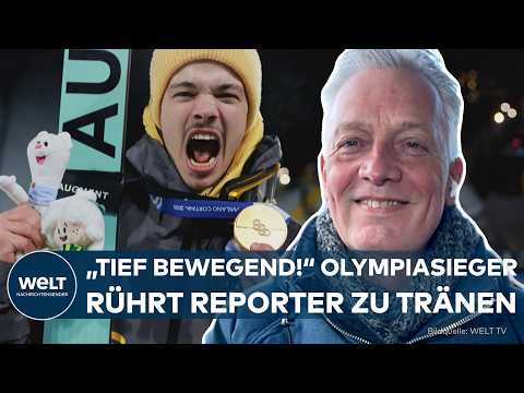 CORTINA D’AMPEZZO: Philipp Raimund fliegt zu Olympia-Gold – Deutscher Skispringer rührt zu Tränen