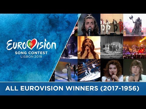 All winners of the Eurovision Song Contest (2017-1956)