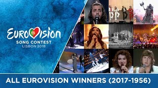 All winners of the Eurovision Song Contest (2017-1956)