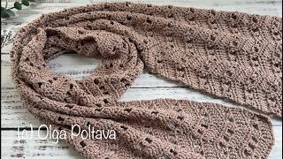 How to Crochet Lacy Ripple Scarf, Crochet Video Tutorial