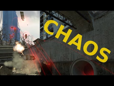 Half-Life 2, except Everything Shoots Grenades (Chaos Mod Effect Showcase)