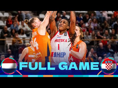Netherlands v Croatia | Full Basketball Game | FIBA Women's EuroBasket 2025 Qualifiers