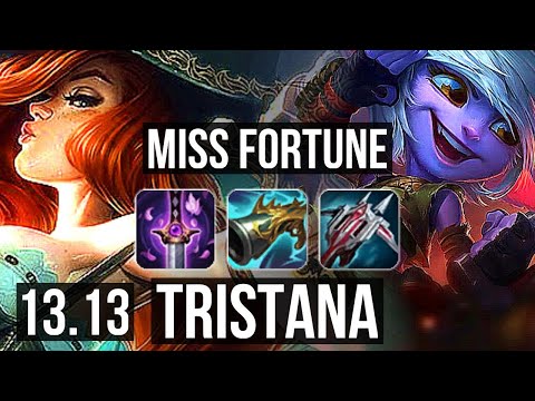 MISS FORTUNE & Thresh vs TRISTANA & Janna (ADC) | 10/2/7, 1.1M mastery | EUW Master | 13.13