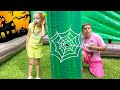 Nastya and papa in a mysterious maze wit Nastya and papa in a mysterious maze wit