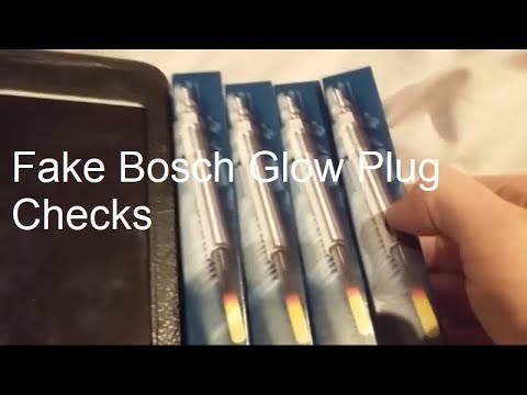 Fake Bosch Duraterm Glow Plug Check