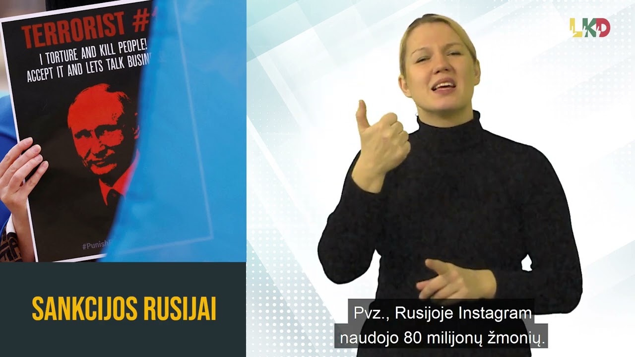 Dėl karo Ukrainoje Rusijai taikomos sankcijos