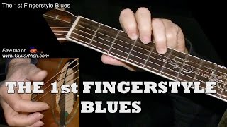 Download lagu THE 1st FINGERSTYLE BLUES: Guitar Lesson   TAB by GuitarNick mp3