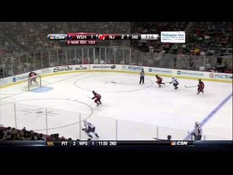 Mike Ribeiro goal 25 Jan 2013 Washington Capitals vs NJ Devils NHL hockey