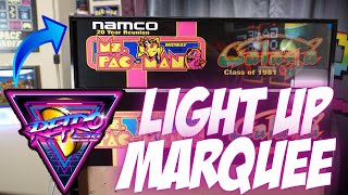 Retro530 Light Up Marquee Review for Arcade1Up Class of 1981 Arcade!