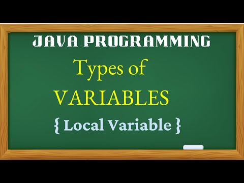 Local Variable In Java Java Tutorial In Tamil 2024