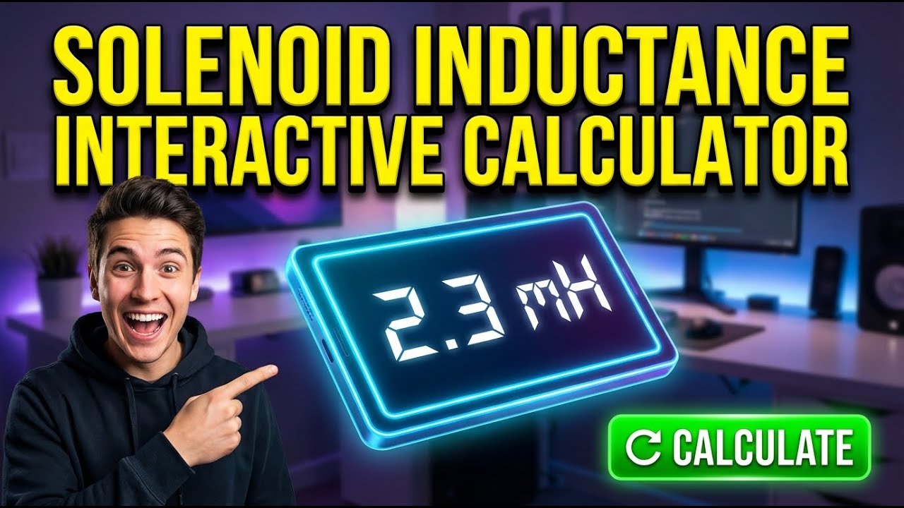 Solenoid Inductance Interactive Calculator
