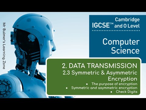 IGCSE Computer Science 2023-25 - (2d) Data Transmission - ENCRYPTION, SYMMETRIC and ASYMMETRIC