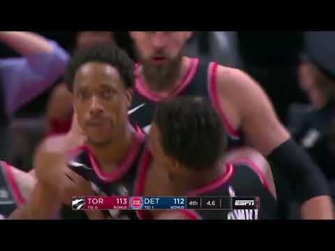 DEMAR DEROZAN WITH THE GAME WINNING CRAZY DUNK! OMG! Raptors vs Pistons!