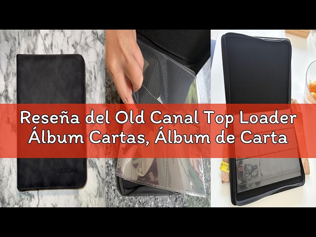 Vídeo relacionado con Old Canal Top Loader Álbum Cartas, Álbum de Cartas Coleccionista con 4 Bolsillos para 112 Top Loaders, Card Binder Adecuado para MTG, TCG, Azul Zafiro (ÚNICAMENTE PARA TOP LOADERS)