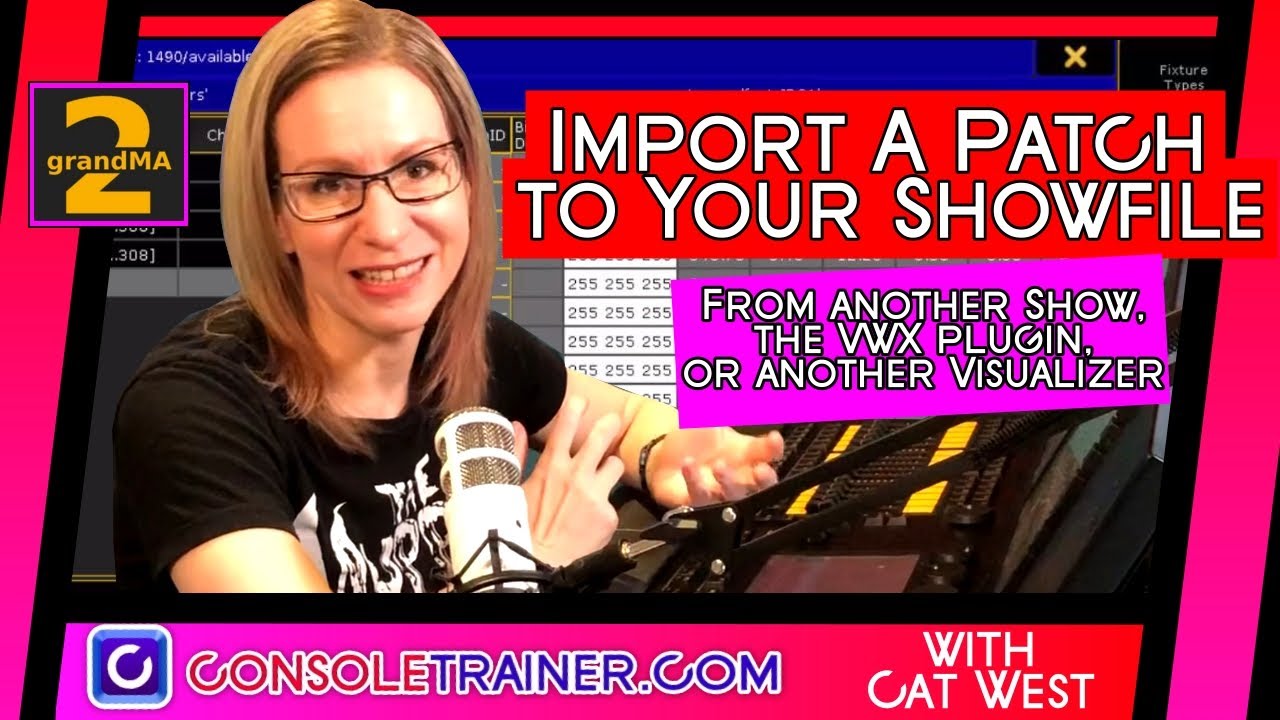 Import a Patch to Your Showfile | consoletrainer grandMA2 tutorial 2020