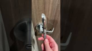 How to open a locked bathroom door in a hotel room (works in most hotels)