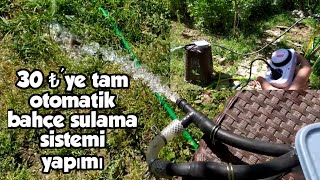 TAM OTOMATİK BAHÇE SULAMA SİSTEMİ YAPIMI  - HURDA BULAŞIK MAKİNESİ PAR