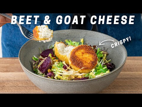 Crispy Baked Goat Cheese and Beet Salad Recipe