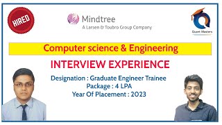 LTI Mindtree Interview Experience | Designation: Graduate Engineer Trainee