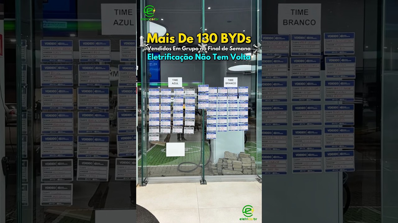Mais de 130 BYDs Vendidos no Final de Semana por Grupo de Concessionárias… Eletrificação no Brasil