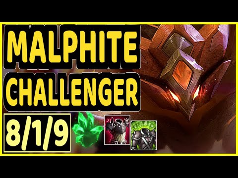 BIOPANTHER (MALPHITE) - 8/1/9 KDA CHALLENGER GAMEPLAY - OC
