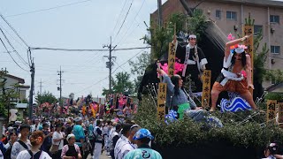 平成29年度土崎港曳山祭り　穀保町へ向かう曳山、御幸山車コレクション