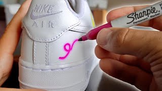 Custom SHARPIE AIR FORCE 1's!!! 👟🖊 (GIVEAWAY)