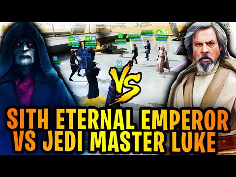 GALACTIC LEGENDS SHOWDOWN! Sith Eternal Emperor Palpatine vs Jedi Master Luke Skywalker Gameplay!
