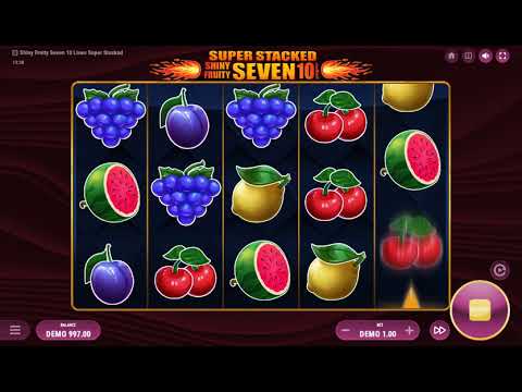 Shiny Fruity Seven 10 Lines Super Stacked – Video Gameplay