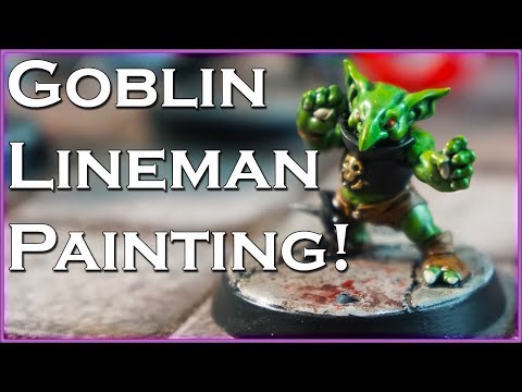 How to QUICKLY Paint Blood Bowl Goblins (& bases!)