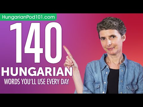 140 Hungarian Words You'll Use Every Day - Basic Vocabulary #54