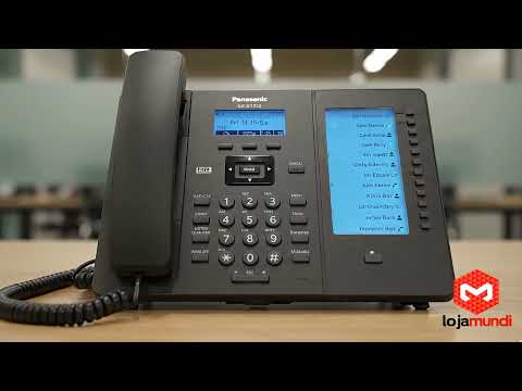 Video do produto Telefone IP Panasonic KX-HDV230 6 Linhas Gigabit PoE Preto