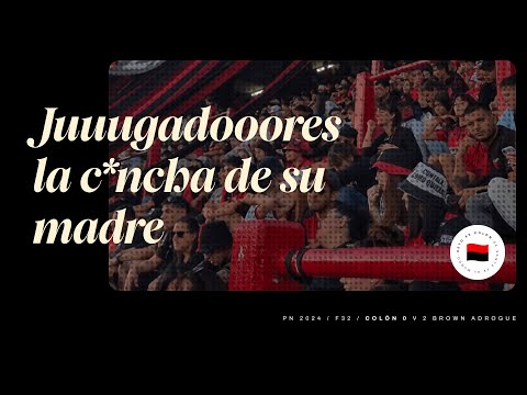 Las MALAS no son para COBARDES // Primera Nacional / COLÓN 0 v 2 Brown de Adrogue
