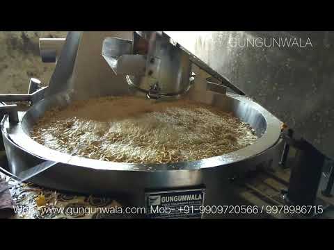 Circular batch fryer, capacity: 85 kg/hour