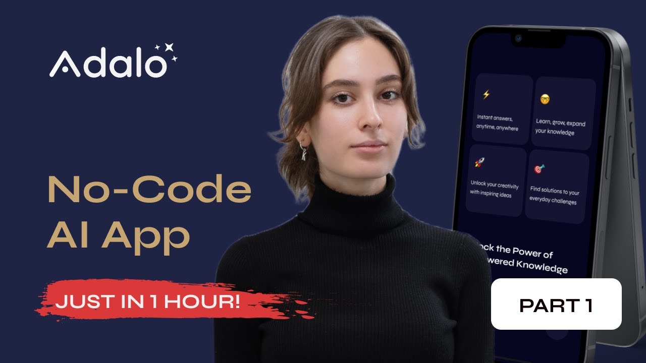 [PART 1/3] Build a ChatGPT-Powered No-Code App in Adalo in JUST 1 HOUR 🚀