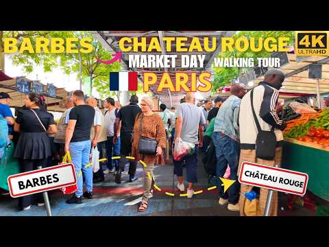 🇫🇷 Walking from Barbès to Chatêau Rouge - Paris France