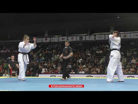 WKO EC 2019, 1/2 -55 Kata rita Dezso (Hungary, aka) - Anna Bielska (Poland)