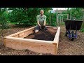 How to Build a Raised Bed CHEAP and EASY, Backyard Gardening