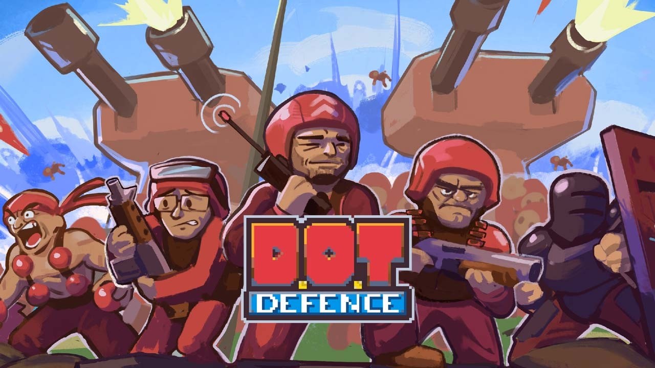 Promotional gameplay preview featuring battles, defenses, and territorial warfare