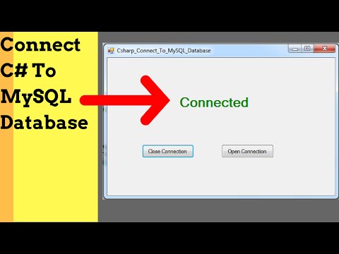 C# - How To Connect C# To MySQL Database [ with source code ] Video
