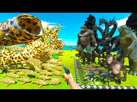 Kong vs Bloop | Mutant Primates Fights Impostor Monsters - Animal Revolt Battle Simulator