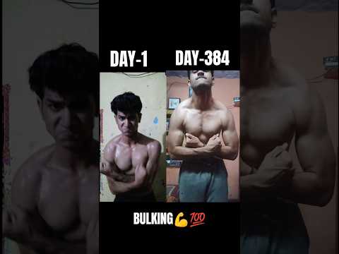 DAY-384 BULKING 💪💯 #nevergiveup #hardwork #workout #shorts