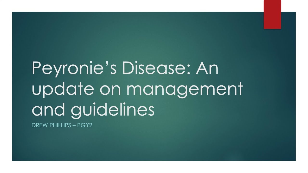 Peyronie’s Diseases: an update on management and guidelines