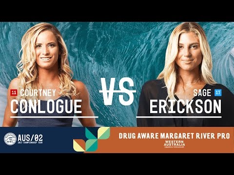Courtney Conlogue vs. Sage Erickson - Quarterfinals, Heat 1 - Drug Aware Margaret River Pro 2017 (W)
